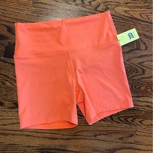 Women’s All in Motion coral bike shorts size medium new with tags